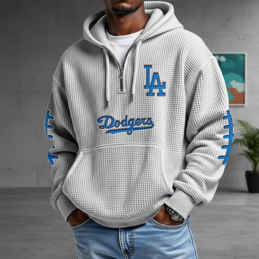 Los Angeles Dodgers Merch Quarter Zip Hoodie Dodgers Baseball MLB Gear Husband Gift 1 - Unicasport Los Angeles Dodgers Merch Quarter Zip Hoodie Dodgers Baseball MLB Gear Husband Gift