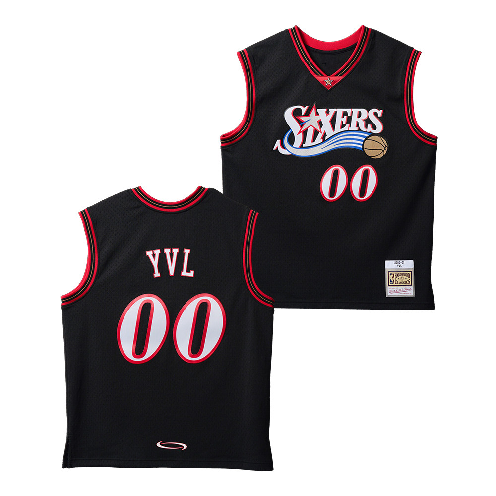 Playboi Carti x Mitchell Ness 2026 NBA Philadelphia 76ers Jersey Unique Gifts For 76ers Fans