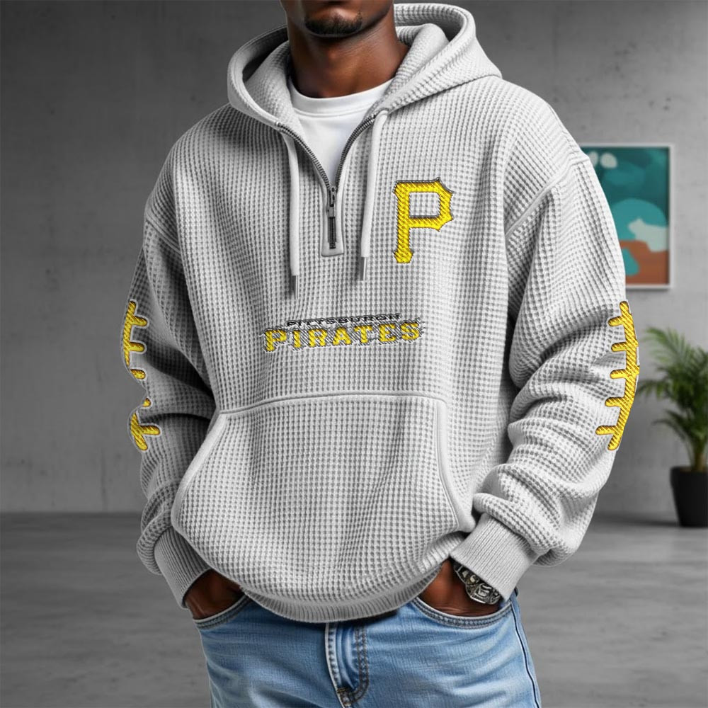 Pittsburgh Pirates Merch Quarter Zip Hoodie Pirates Baseball MLB Wear Husband Gifts 1 - Unicasport Pittsburgh Pirates Merch Quarter Zip Hoodie Pirates Baseball MLB Wear Husband Gifts