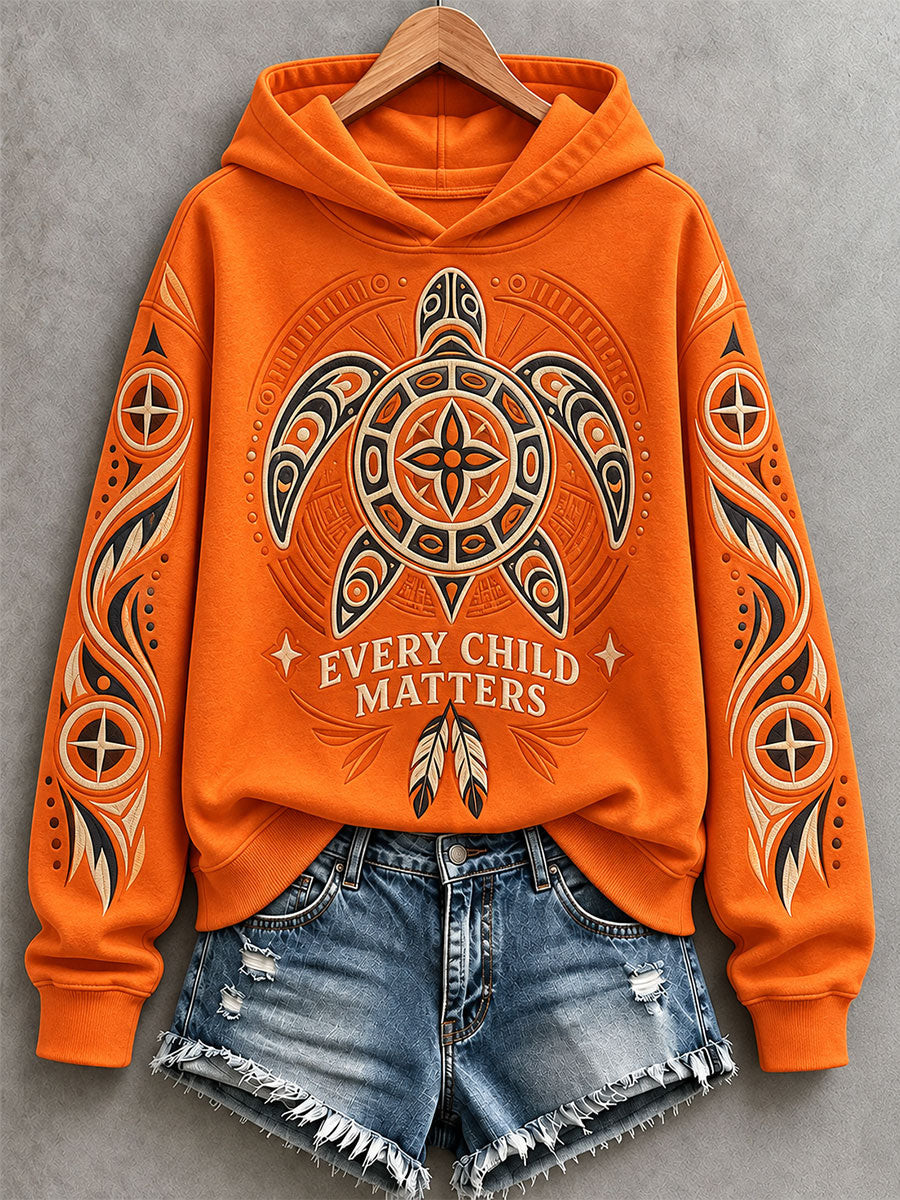 Orange Shirt Day Merch Turtle Hoodie Every Child Matters Merch Gift Ideas 1 - Unicasport Orange Shirt Day Merch Turtle Hoodie Every Child Matters Merch Gift Ideas