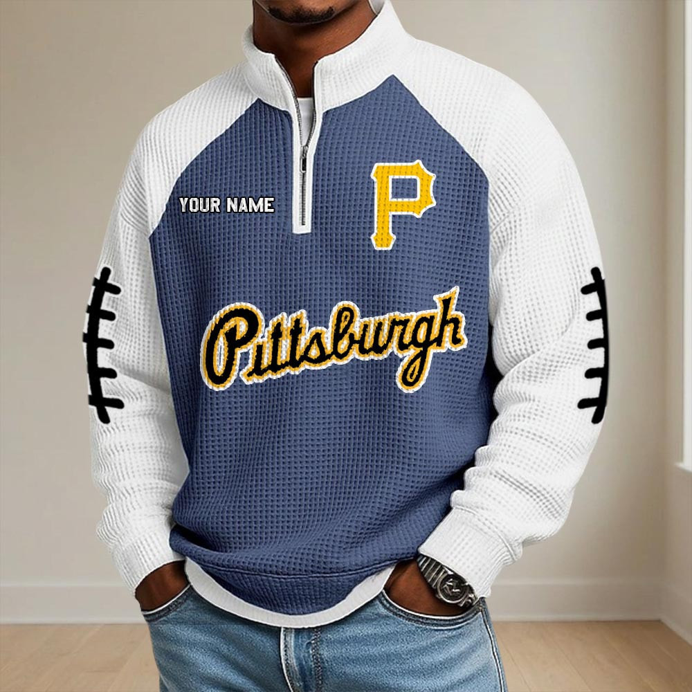Custom Pittsburgh Pirates Merch Half Zip Sweatshirt Pirates Baseball Wear Gift 1 - Unicasport Custom Pittsburgh Pirates Merch Half Zip Sweatshirt Pirates Baseball Wear Gift