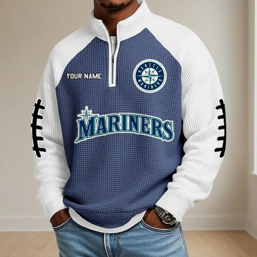 Custom Seattle Mariners Merch Half Zip Sweatshirt Mariners Baseball MLB Gear Gifts 1 - Unicasport Custom Seattle Mariners Merch Half Zip Sweatshirt Mariners Baseball MLB Gear Gifts