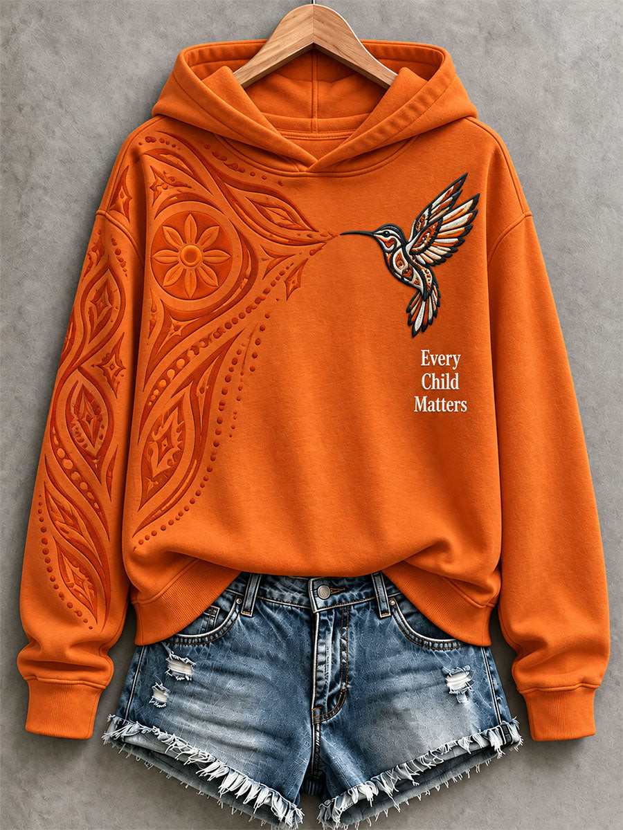 Orange Shirt Day Merch Hummingbird Hoodie Canada Day Apparel Gift For Her