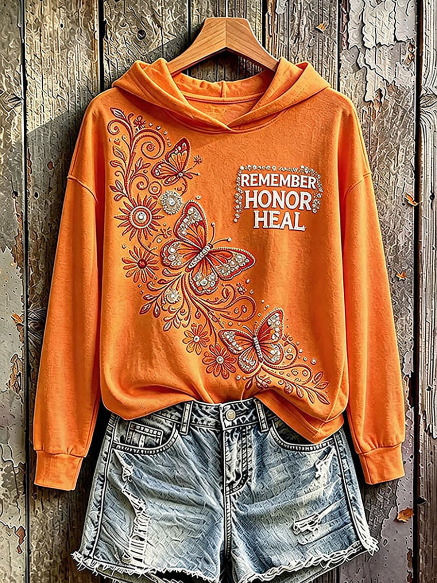 Orange Shirt Day Merch Hoodie Remember Honor Heal Sweatshirt Gift 1 - Unicasport Orange Shirt Day Merch Hoodie Remember Honor Heal Sweatshirt Gift