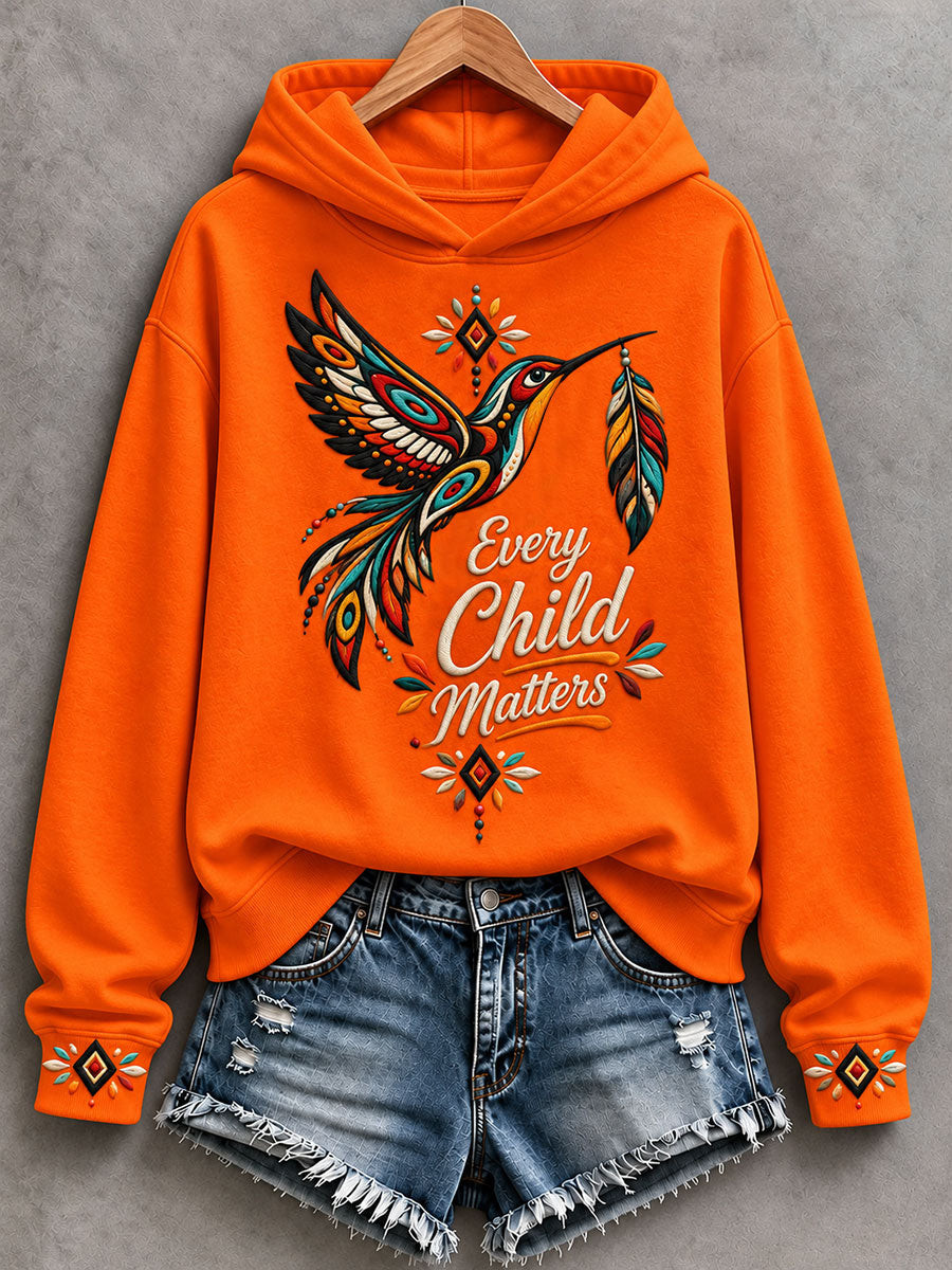 Orange Shirt Day Hummingbird Hoodie Every Child Matters Merch Support Gift