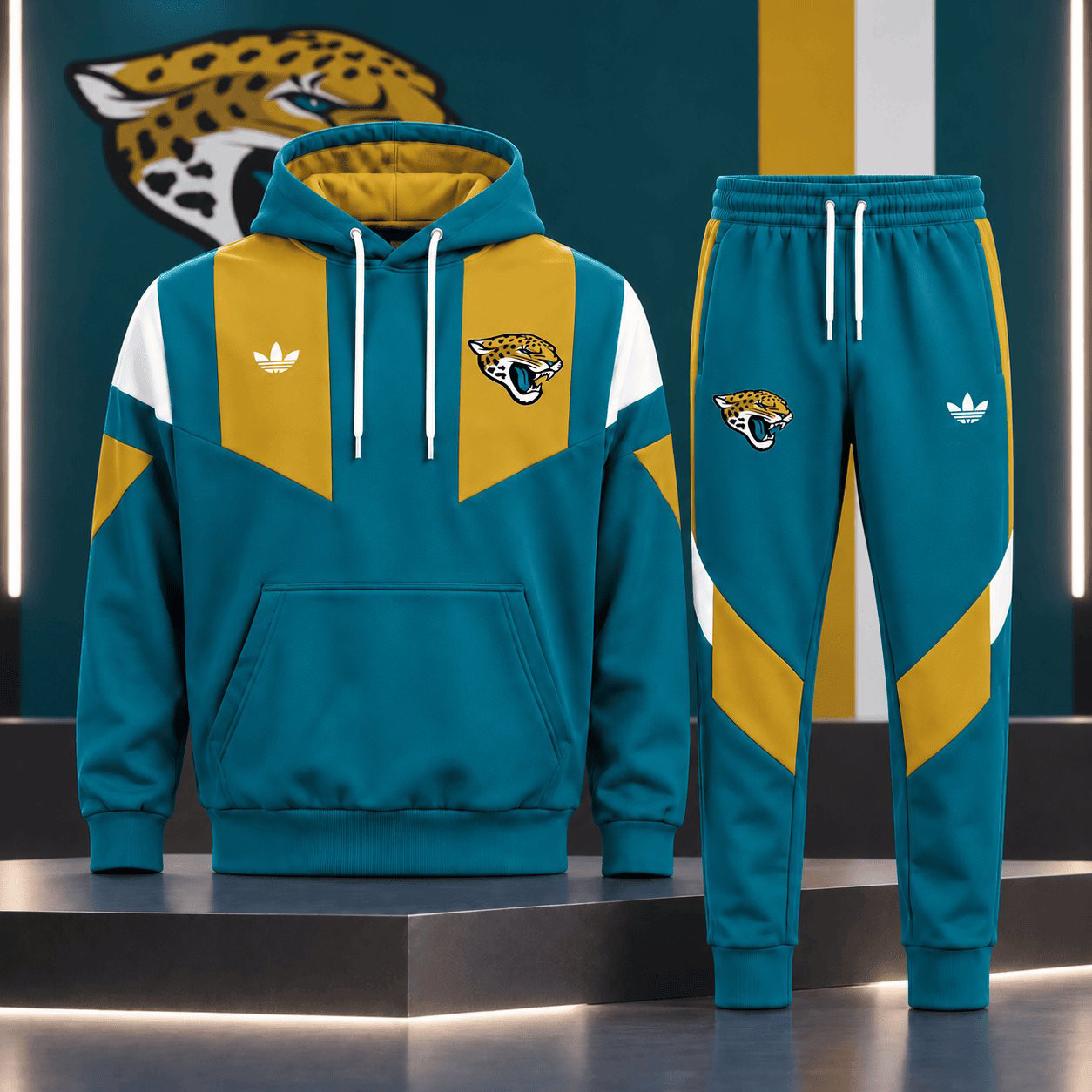 Jacksonville Jaguars Merch Hoodie And Sweatpants Set Game Day Outfit Gifts For Boyfriend