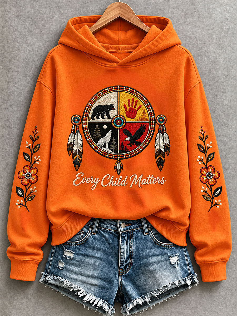 Every Child Matters Hoodie Orange Shirt Day Hooded Indigenous Awareness Gifts 1 - Unicasport Every Child Matters Hoodie Orange Shirt Day Hooded Indigenous Awareness Gifts