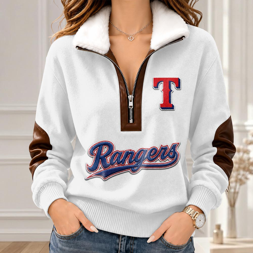 Texas Rangers Merch Collar Zip Sweatshirt Rangers Baseball Gameday Clothing Gifts 1 - Unicasport Texas Rangers Merch Collar Zip Sweatshirt Rangers Baseball Gameday Clothing Gifts