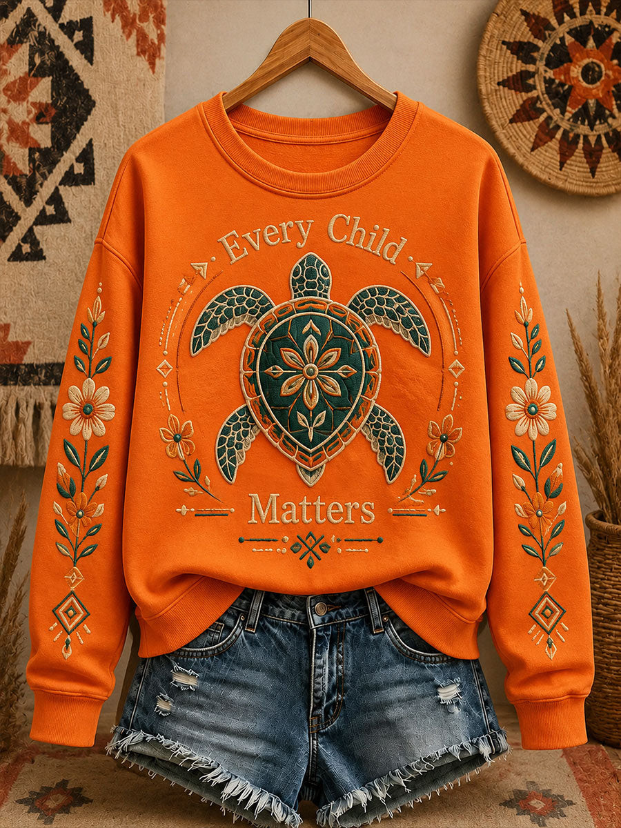 Orange Shirt Day Merch Sweatshirt Women's Apparel Gift For Mother 1 - Unicasport Orange Shirt Day Merch Sweatshirt Women's Apparel Gift For Mother
