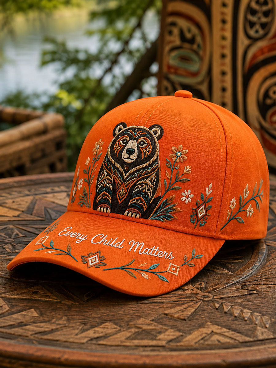 Every Child Matters Bear Hat That Supports Indigenous Canada Ball Cap Gift
