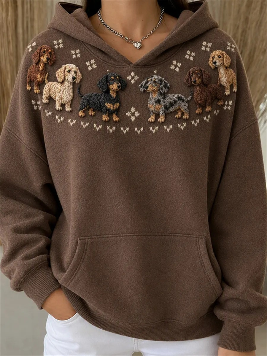 Dachshund Dogs Vintage Yoke Isle Hoodie Festive Clothing Gifts For Dachshund Lovers 1 - Unicasport Dachshund Dogs Vintage Yoke Isle Hoodie Festive Clothing Gifts For Dachshund Lovers