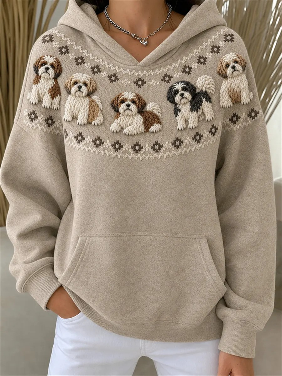 Shih Tzu Dogs Vintage Yoke Isle Hoodie Festive Clothing Gifts For Shih Tzu Lovers 1 - Unicasport Shih Tzu Dogs Vintage Yoke Isle Hoodie Festive Clothing Gifts For Shih Tzu Lovers