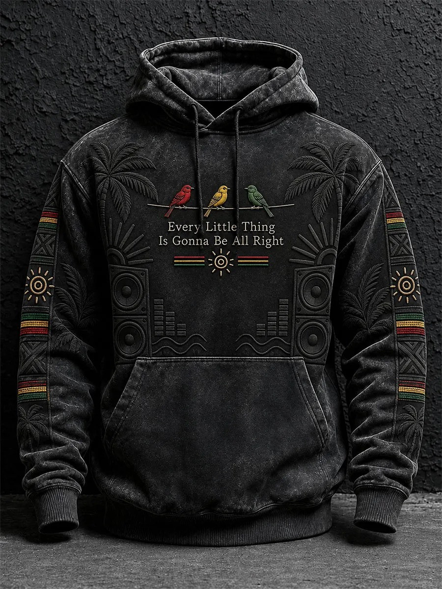 Every Little Thing Is Gonna Be All Right Hoodie Jamaican Reggae Music Clothing Gifts For Dad 1 - Unicasport Every Little Thing Is Gonna Be All Right Hoodie Jamaican Reggae Music Clothing Gifts For Dad