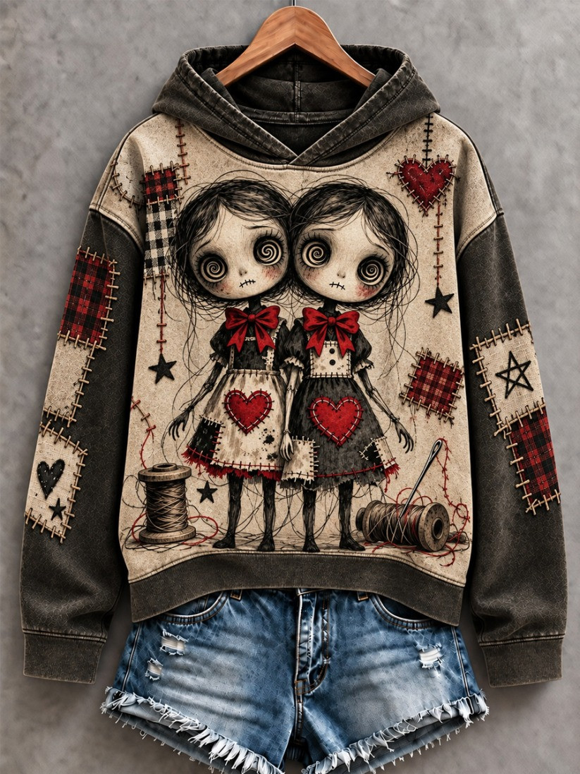 Halloween Creepy Dolls Hoodie Halloween Horror Nights Hooded Gift For Holiday 1 - Unicasport Halloween Creepy Dolls Hoodie Halloween Horror Nights Hooded Gift For Holiday