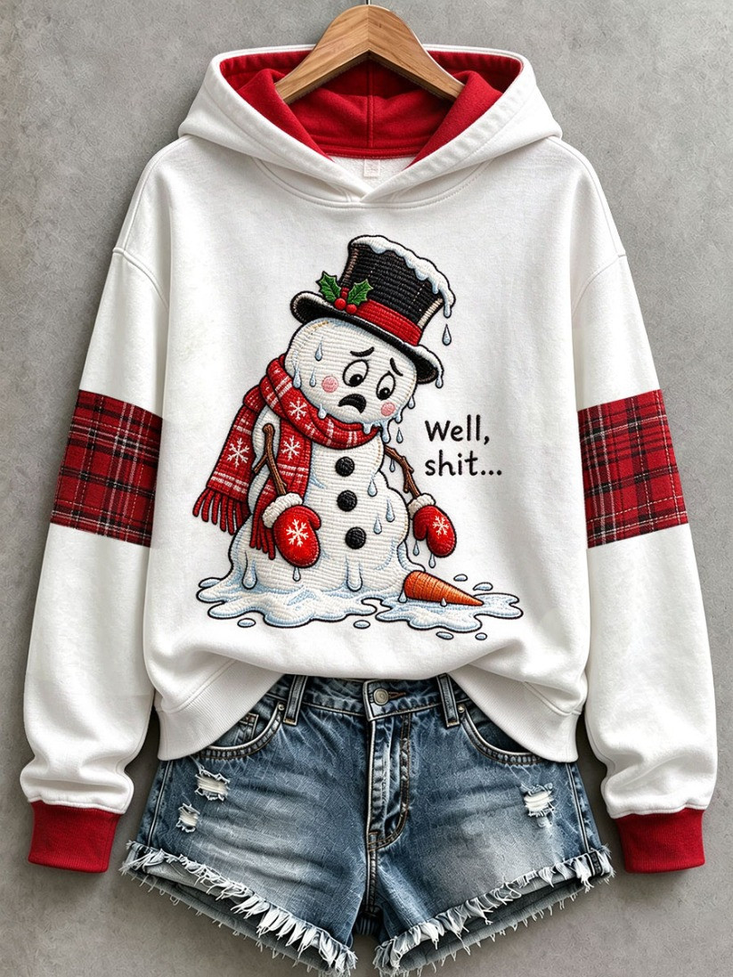 Funny Christmas Snowman Hoodie Christmas Apparel Gift Ideas For Women 1 - Unicasport Funny Christmas Snowman Hoodie Christmas Apparel Gift Ideas For Women