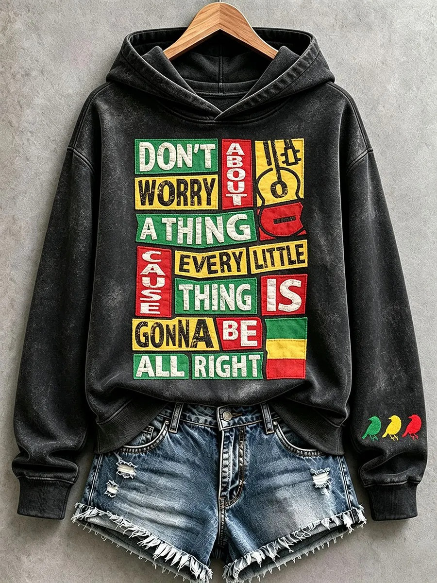 Every Little Thing Is Gonna Be All Right Hoodie Retro Reggae Inspired Hoodie Gifts For Sister 1 - Unicasport Every Little Thing Is Gonna Be All Right Hoodie Retro Reggae Inspired Hoodie Gifts For Sister
