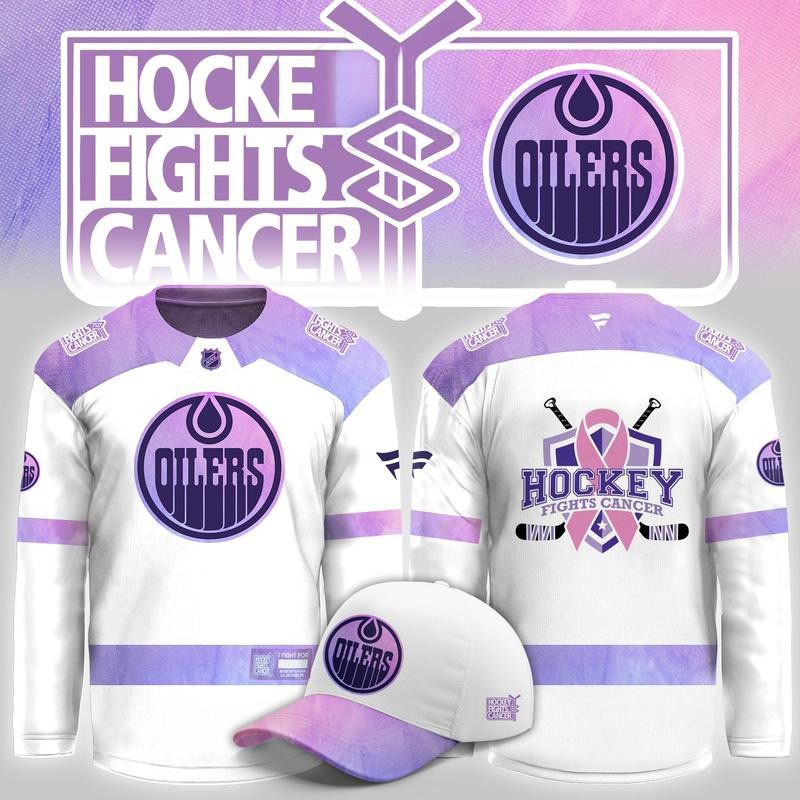 Edmonton Oilers Merch Hockey Fights Cancer 2026 Hockey Jersey Shirt Hockey Lover Gift 1 - Unicasport Edmonton Oilers Merch Hockey Fights Cancer 2026 Hockey Jersey Shirt Hockey Lover Gift