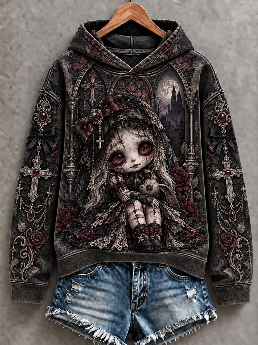 Halloween Creepy Dolls Hoodie Halloween Horror Nights Apparel Gift For Women 1 - Unicasport Halloween Creepy Dolls Hoodie Halloween Horror Nights Apparel Gift For Women