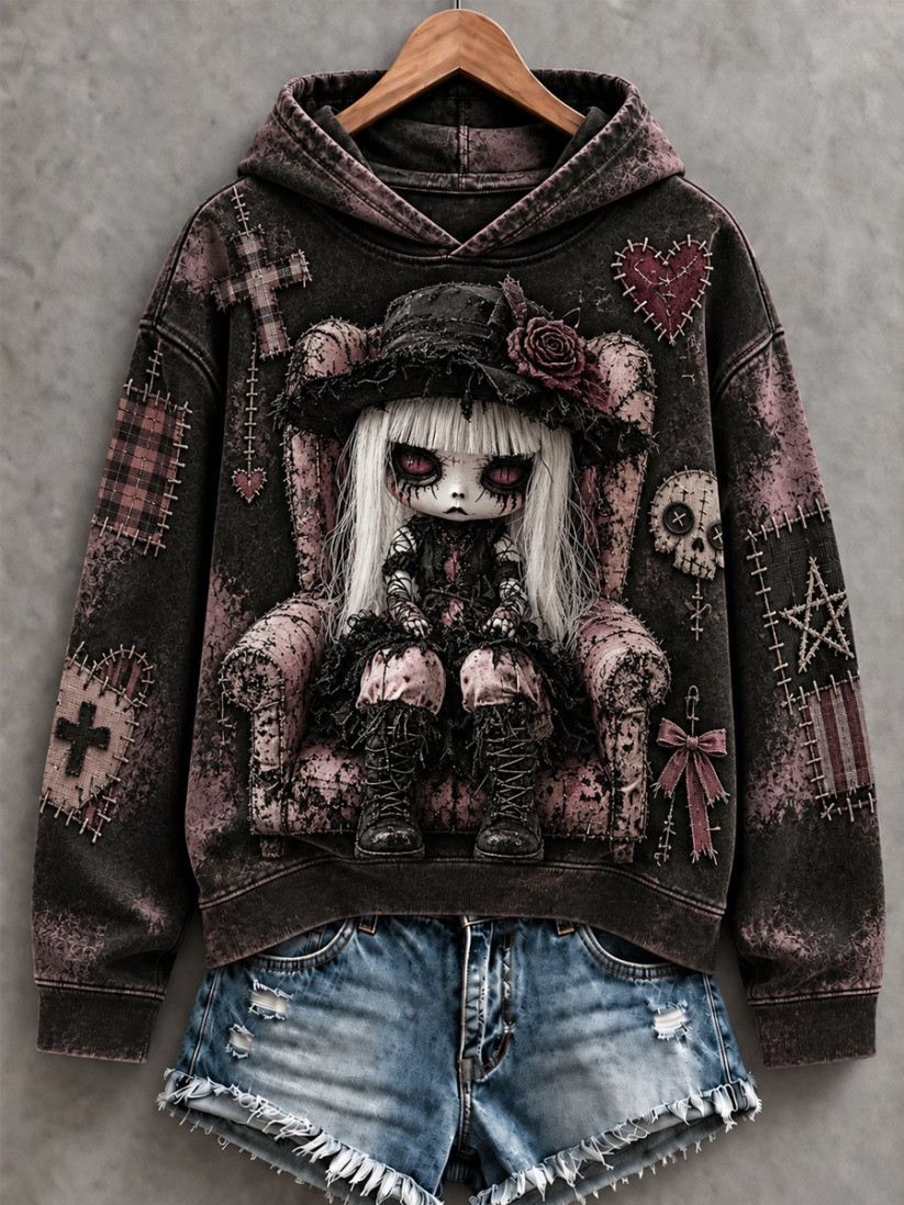 Halloween Creepy Dolls Hoodie Vintage Halloween Apparel Gift For Wife 1 - Unicasport Halloween Creepy Dolls Hoodie Vintage Halloween Apparel Gift For Wife
