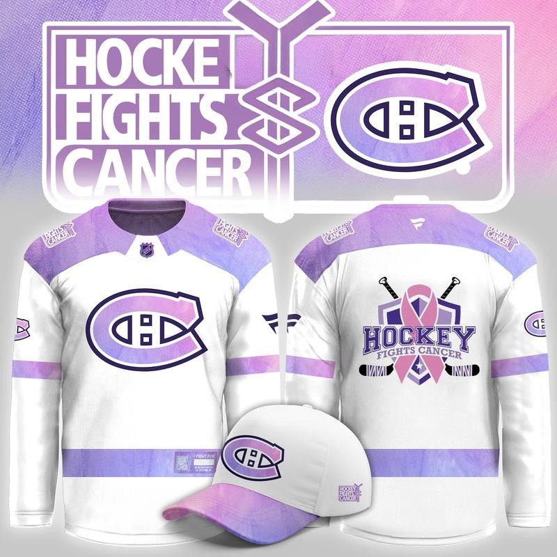 Montreal Canadiens Merch Hockey Fights Cancer 2026 Hockey Jersey Shirt Gift For Hockey Fans 1 - Unicasport Montreal Canadiens Merch Hockey Fights Cancer 2026 Hockey Jersey Shirt Gift For Hockey Fans
