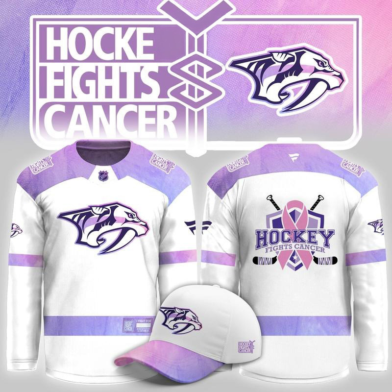 Nashville Predators Merch Hockey Fights Cancer 2026 Hockey Jersey Shirt Gift For Fans 1 - Unicasport Nashville Predators Merch Hockey Fights Cancer 2026 Hockey Jersey Shirt Gift For Fans