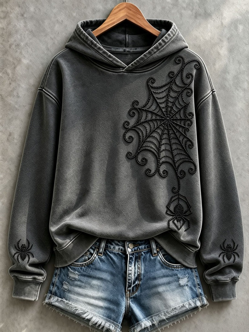 Gothic Spider Halloween Hoodie Spooky Season Clothes Gift Ideas 1 - Unicasport Gothic Spider Halloween Hoodie Spooky Season Clothes Gift Ideas
