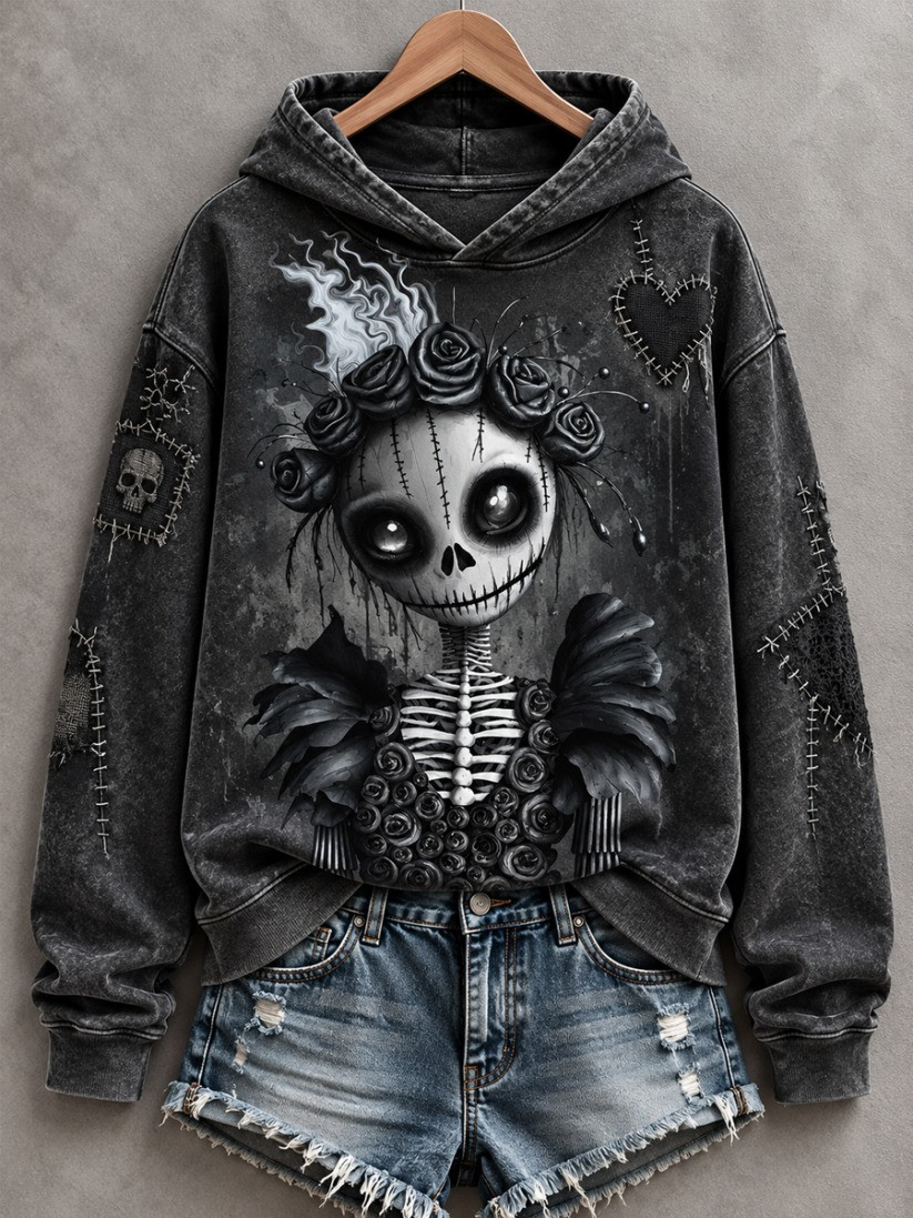 Halloween Creepy Dolls Hoodie Spooky Season Apparel Gift For Girlfriend 1 - Unicasport Halloween Creepy Dolls Hoodie Spooky Season Apparel Gift For Girlfriend