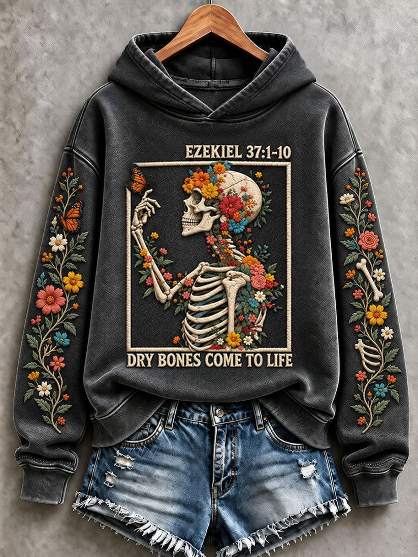 Halloween Gothic Style Dry Bones Come To Life Hoodie Halloween Ideas For Gift 1 - Unicasport Halloween Gothic Style Dry Bones Come To Life Hoodie Halloween Ideas For Gift
