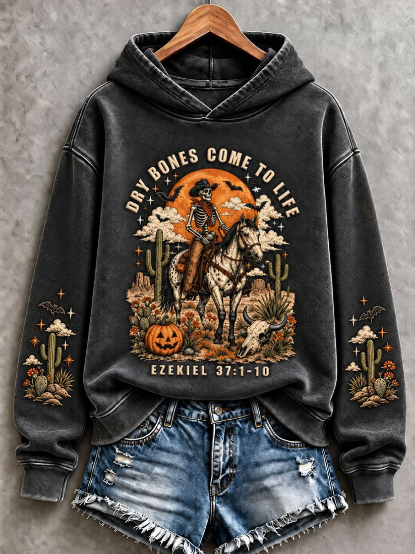 Halloween Gothic Style Dry Bones Come To Life Hoodie Halloween Themed Clothes Gift 1 - Unicasport Halloween Gothic Style Dry Bones Come To Life Hoodie Halloween Themed Clothes Gift