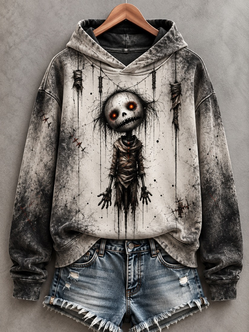 Halloween Creepy Dolls Hoodie Vintage Halloween Outfits Gift For Friends 1 - Unicasport Halloween Creepy Dolls Hoodie Vintage Halloween Outfits Gift For Friends