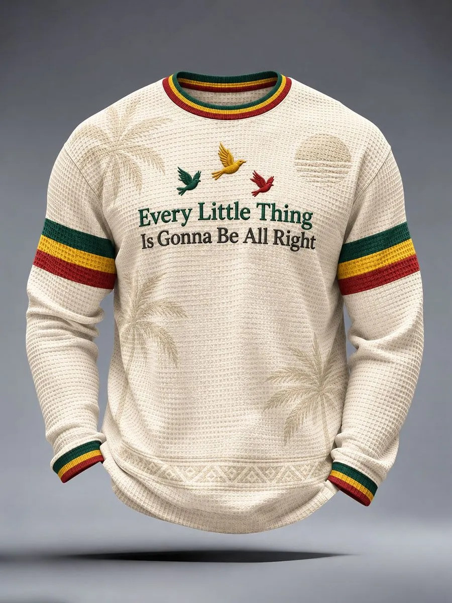 Every Little Thing Is Gonna Be Alright Long Sleeve Shirt Black History Outfit Gifts For Dad