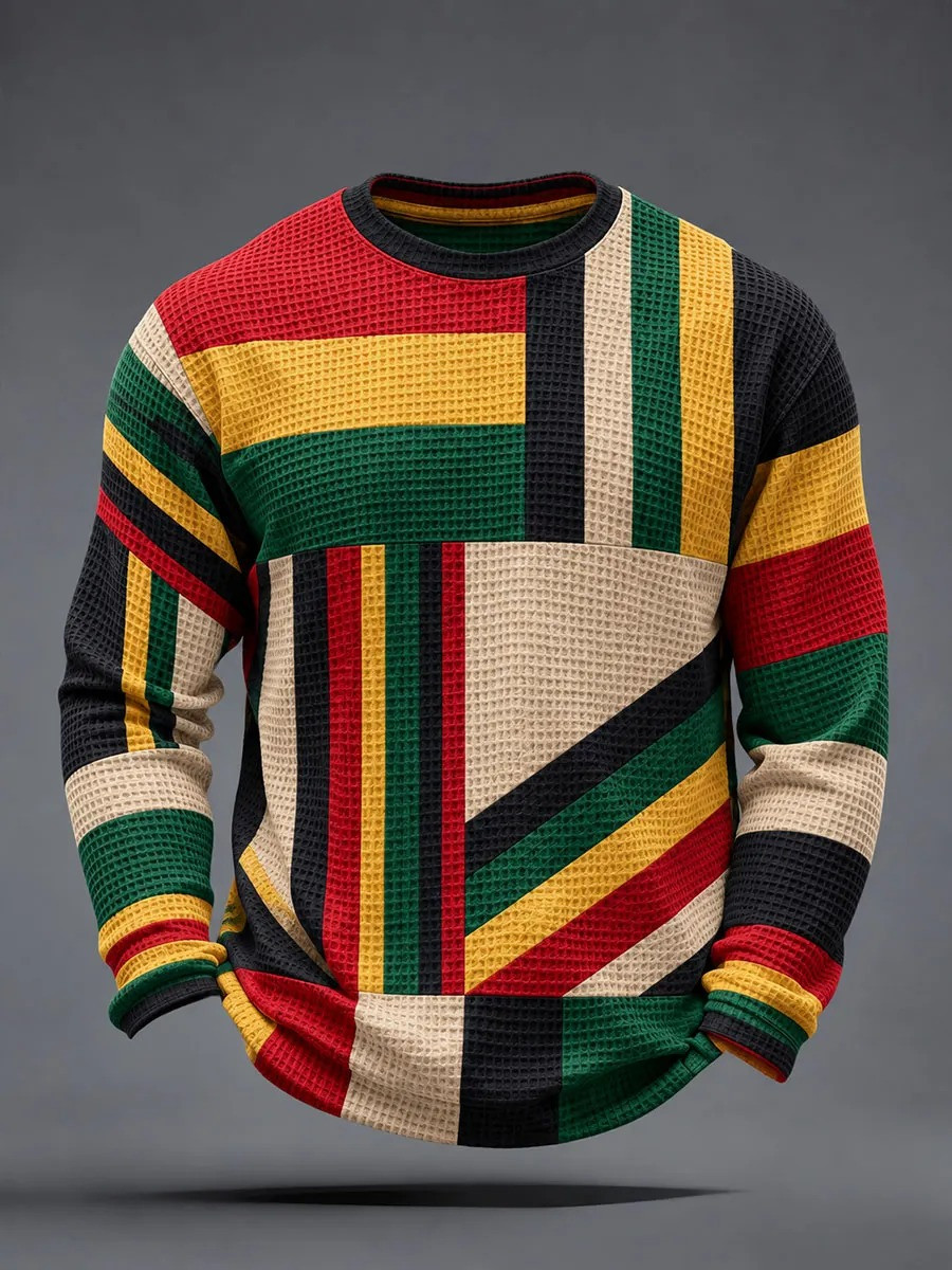 Reggae Inspired Long Sleeve Shirt African American Culture Clothing Gift Ideas For Music Lovers