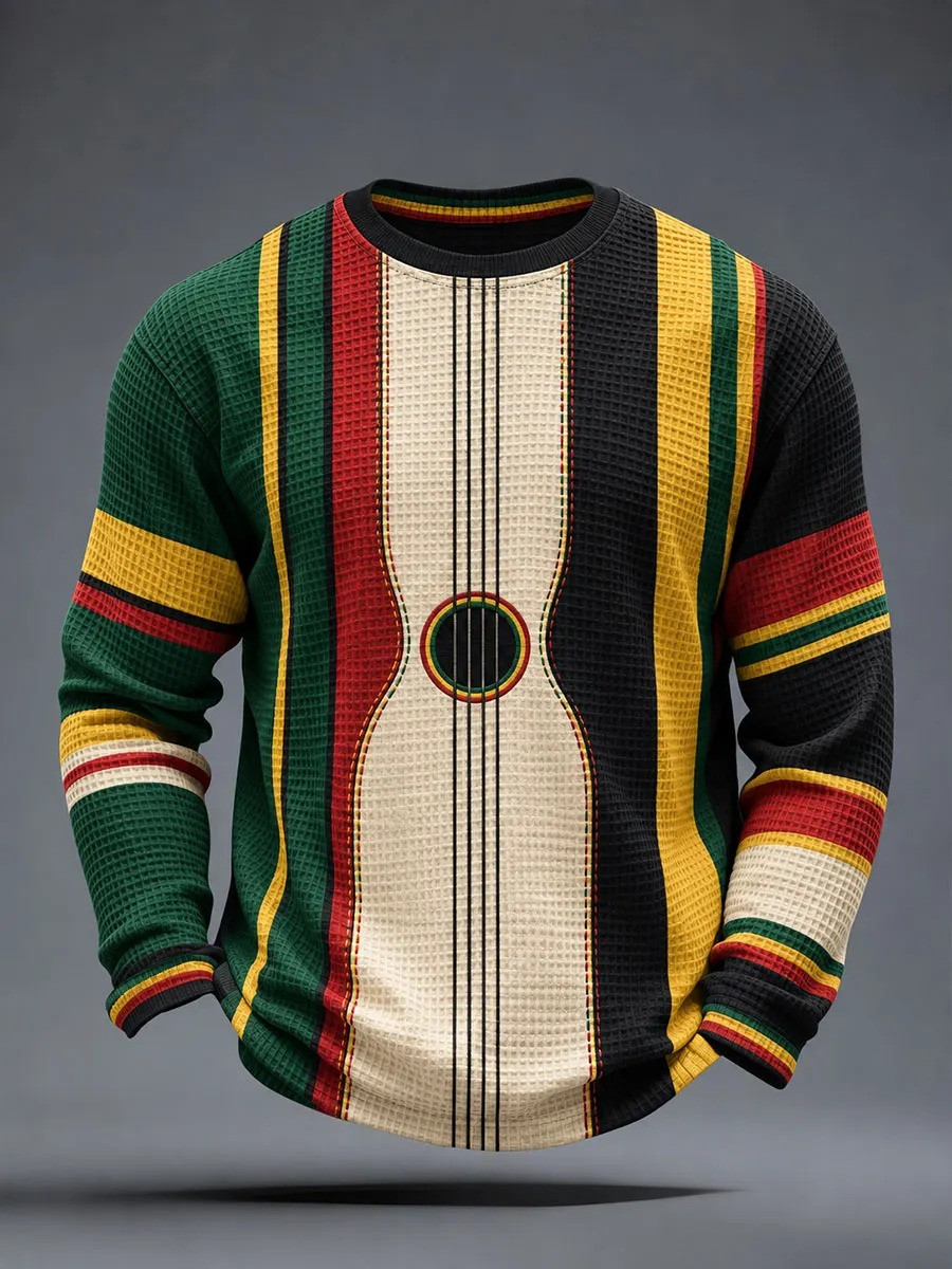 Reggae Inspired Long Sleeve Shirt Jamaican Reggae Clothing Gifts For Music Lovers