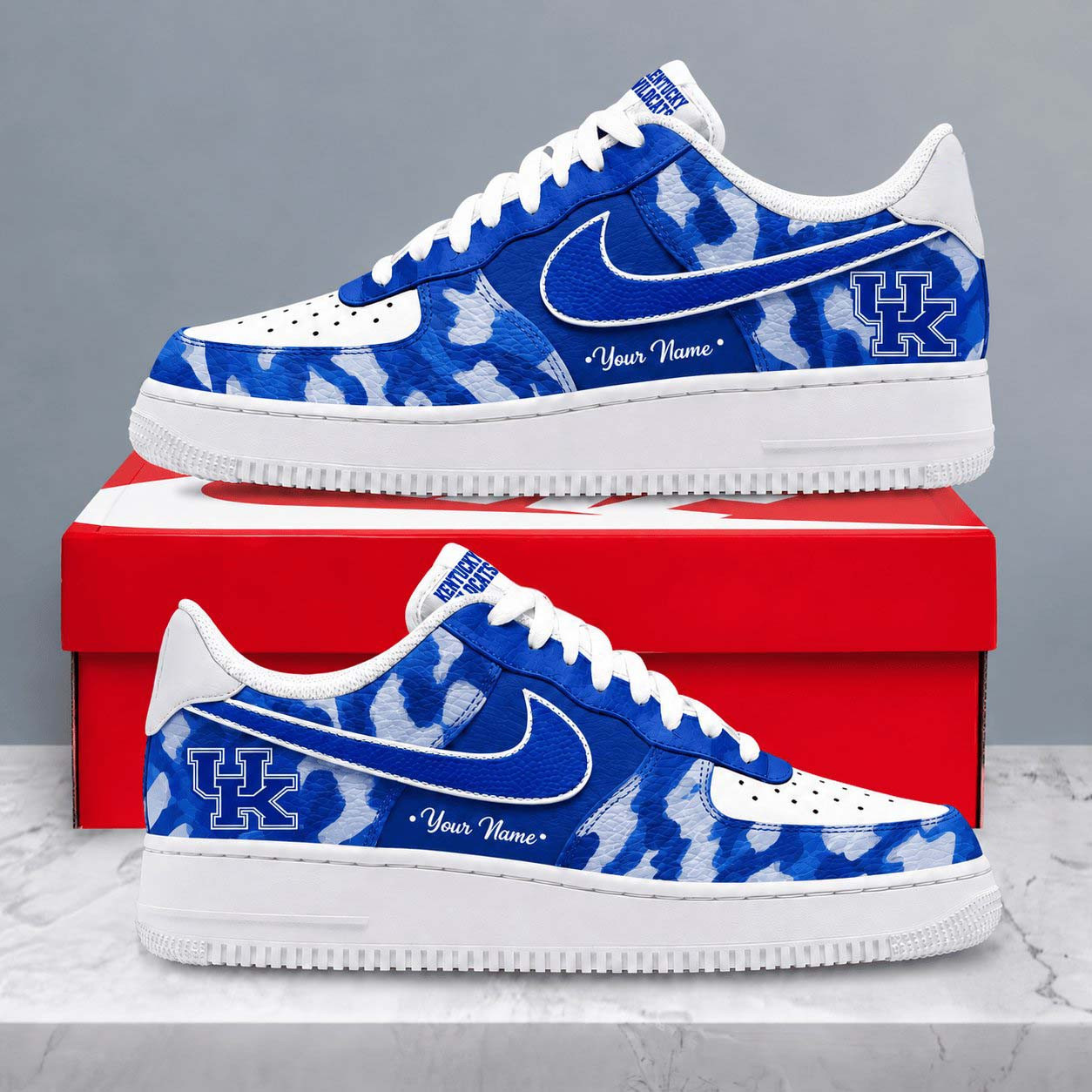 Personalized Kentucky Wildcats Merch Camo Shoes Wildcats NCAA Custom Sneakers Gifts For Fans