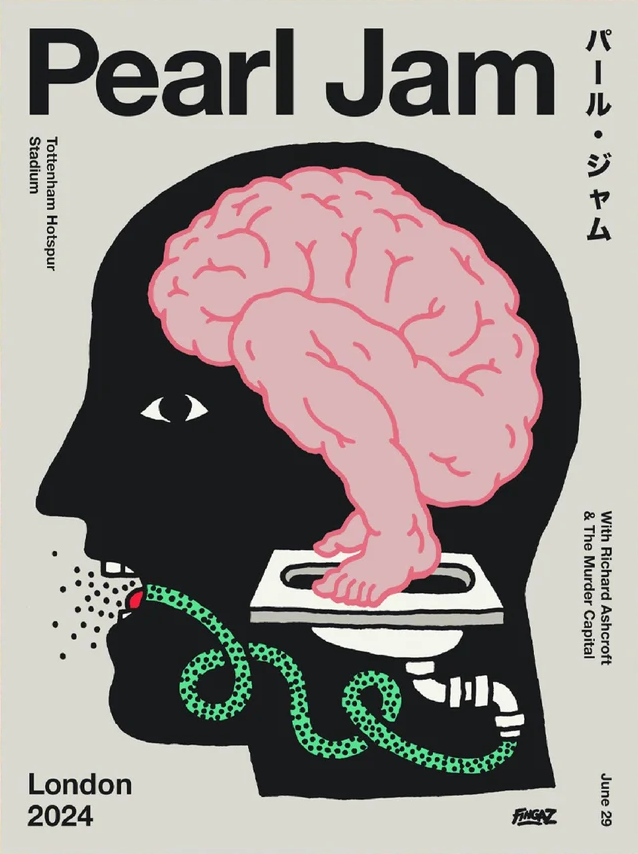 2024 Pearl Jam London 629 Event Poster
