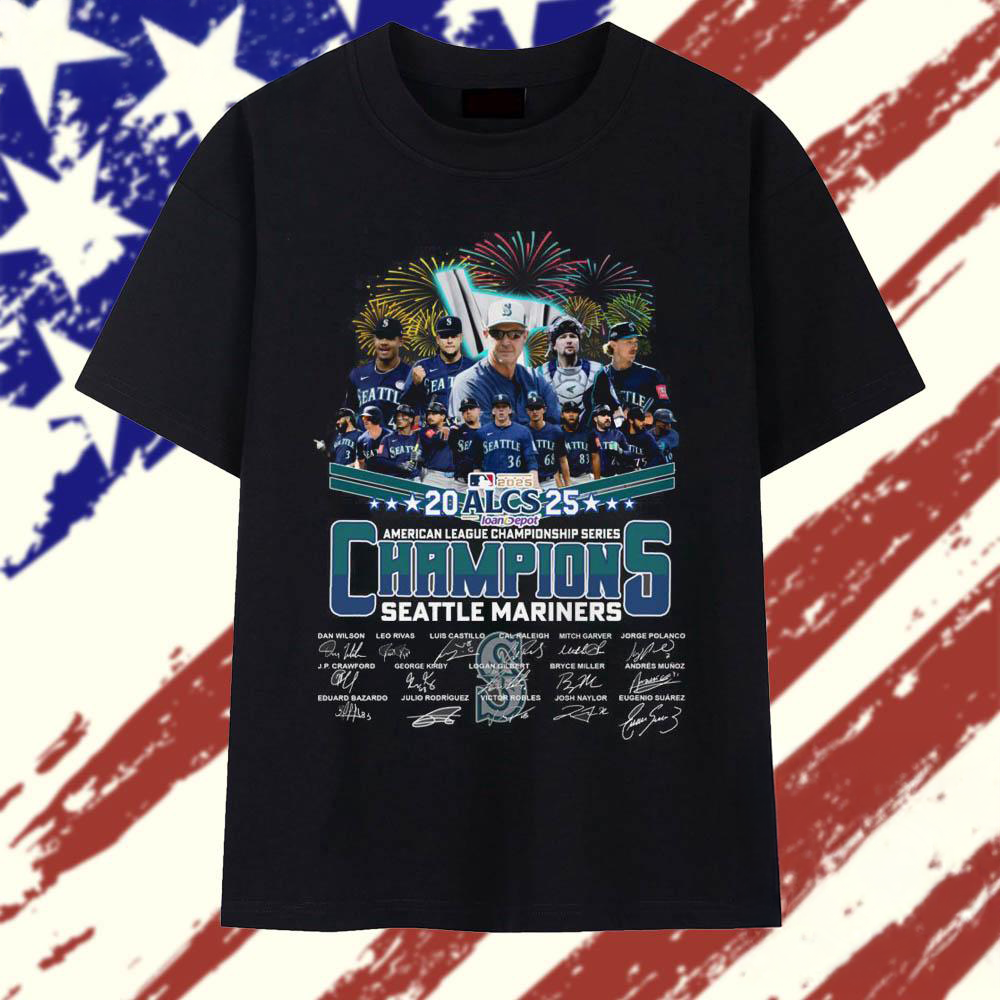 2025 ALCS Champions Seattle Mariners Baseball Vintage T Shirt