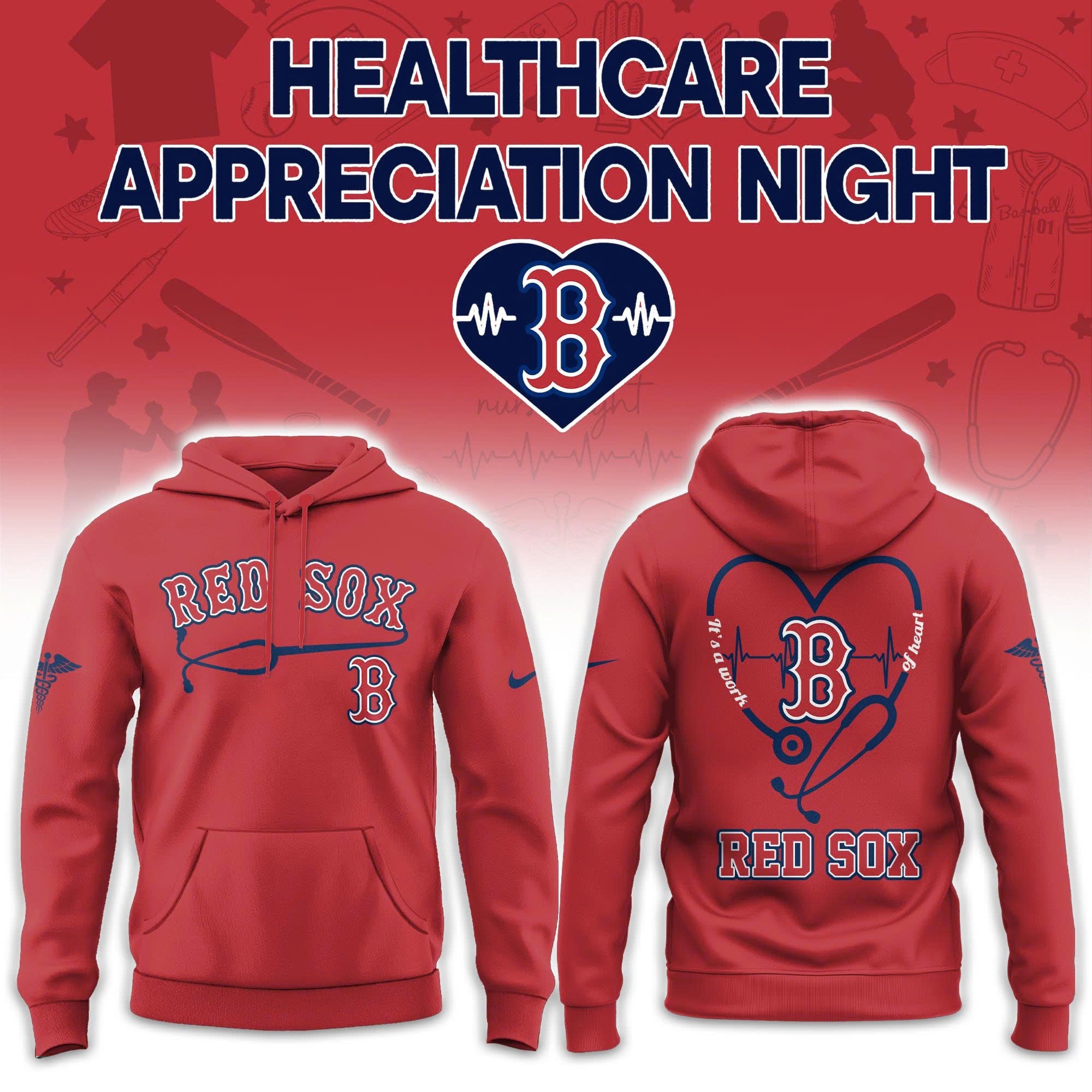 2026 Boston Red Sox Healthcare Appreciation Night Limited Edition Hoodie