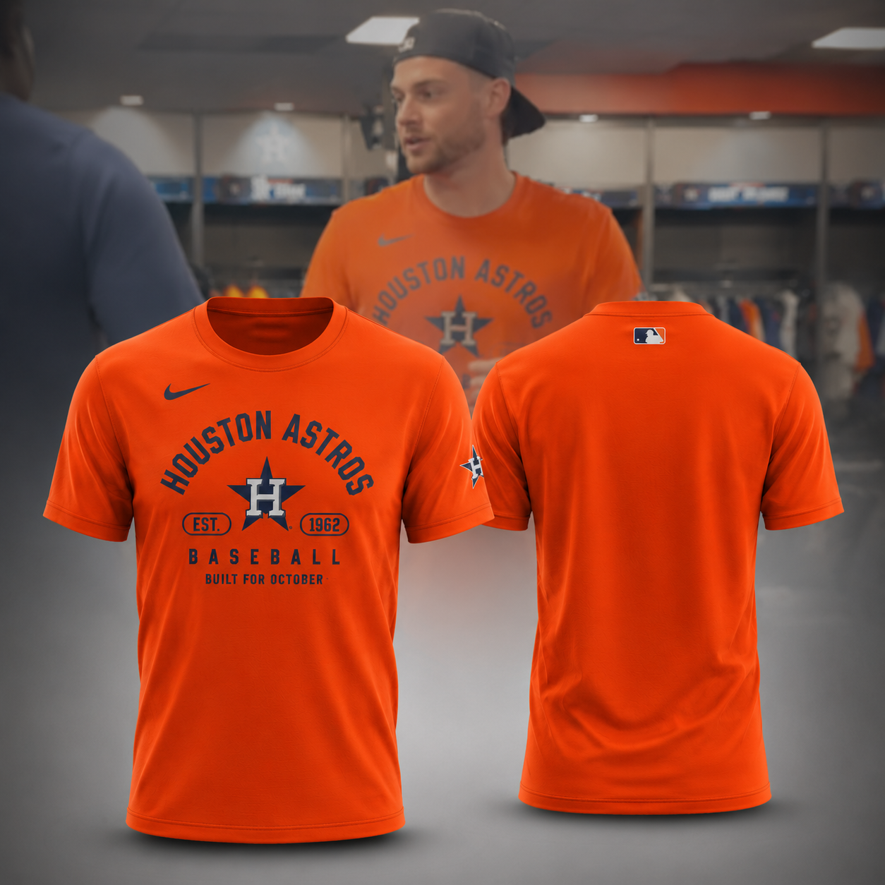 2026 Houston Astros Orange Baseball Performance T-Shirt MLB Fan Tee Gift For Baseball Fans