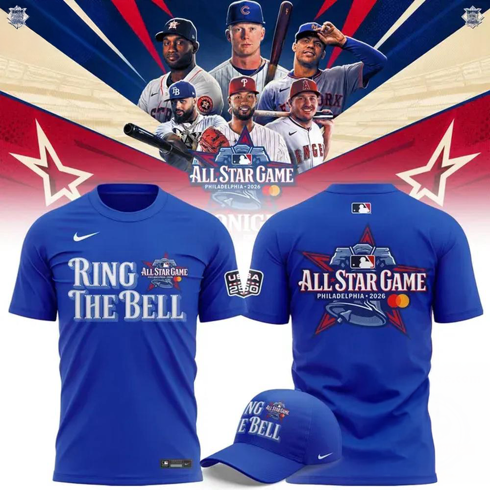 2026 MLB All Star Game Ring The Bell Royal Graphic T Shirt Fan Apparel