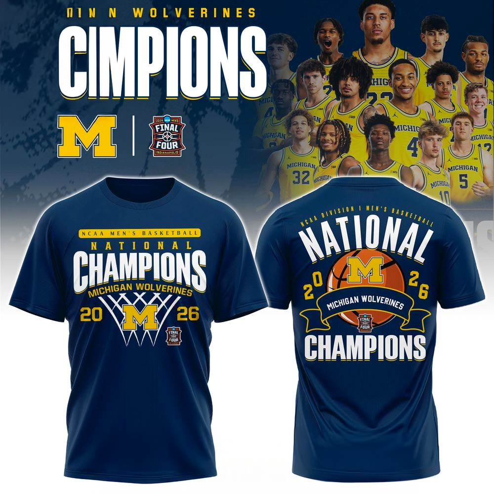 2026 National Champions Michigan Wolverines TShirt