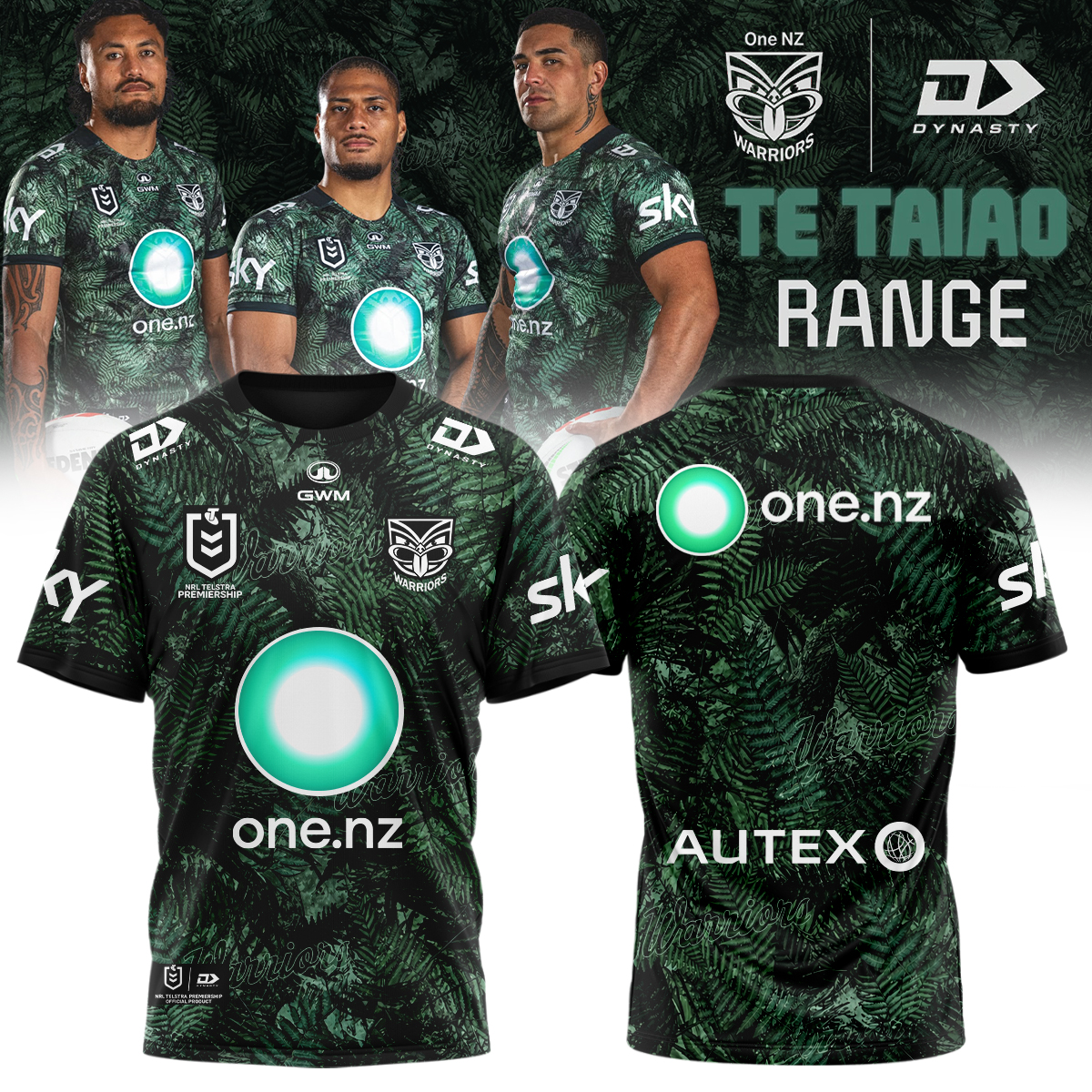 2026 New Zealand Warriors Replica Te Taiao Official Fan Jersey
