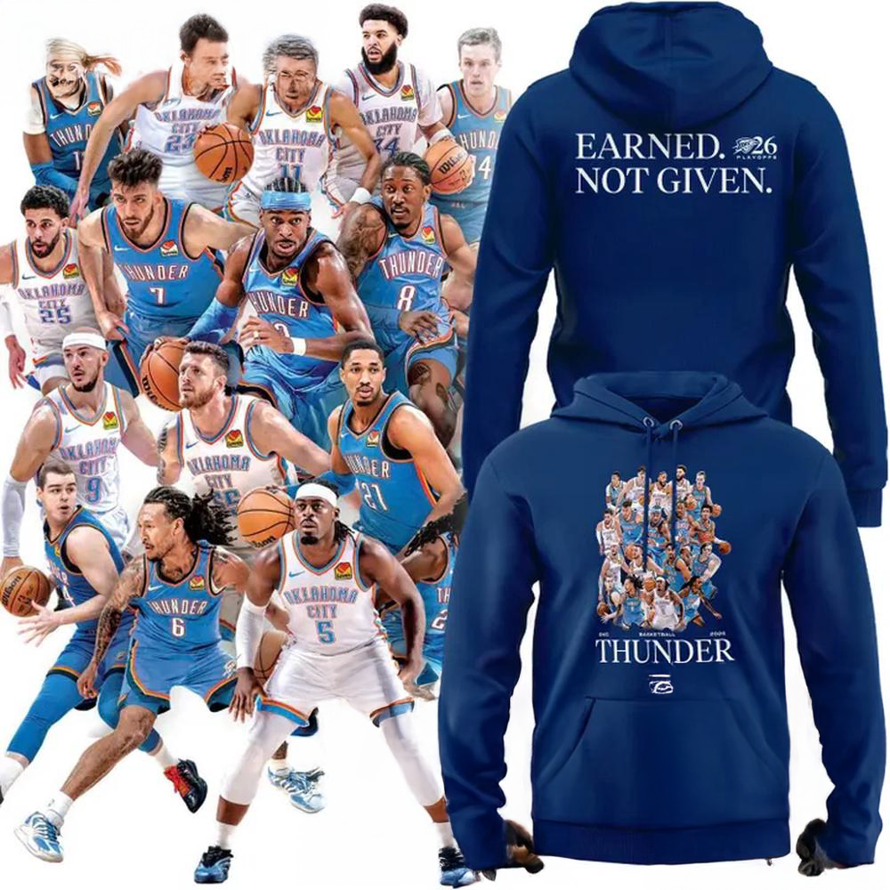 2026 Oklahoma City Thunder Playoffs All Team Hoodie