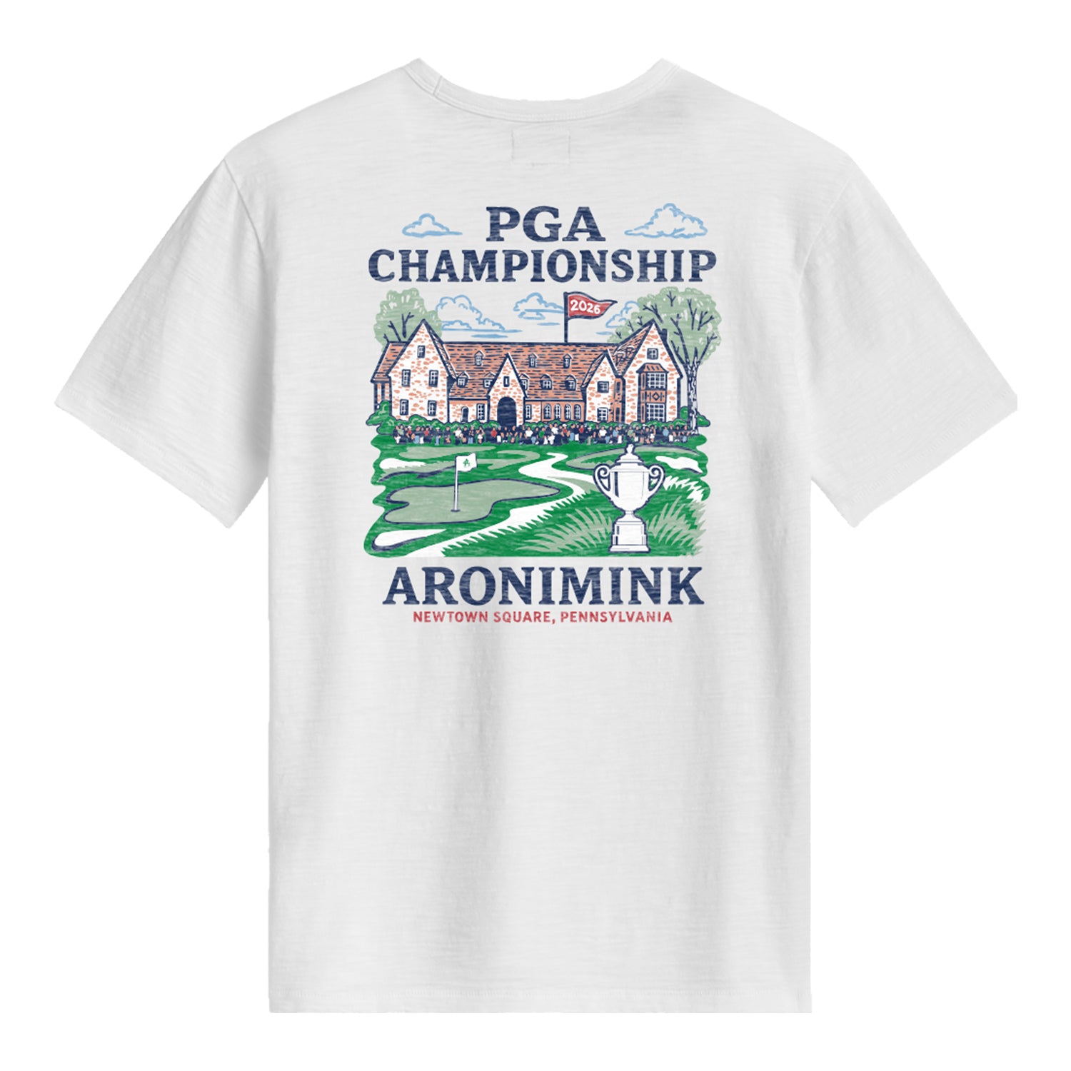 2026 PGA Championship Jersey Aronimink Clubhouse Golf T Shirt Men and Women Graphic Tee Gift for Sports Fans