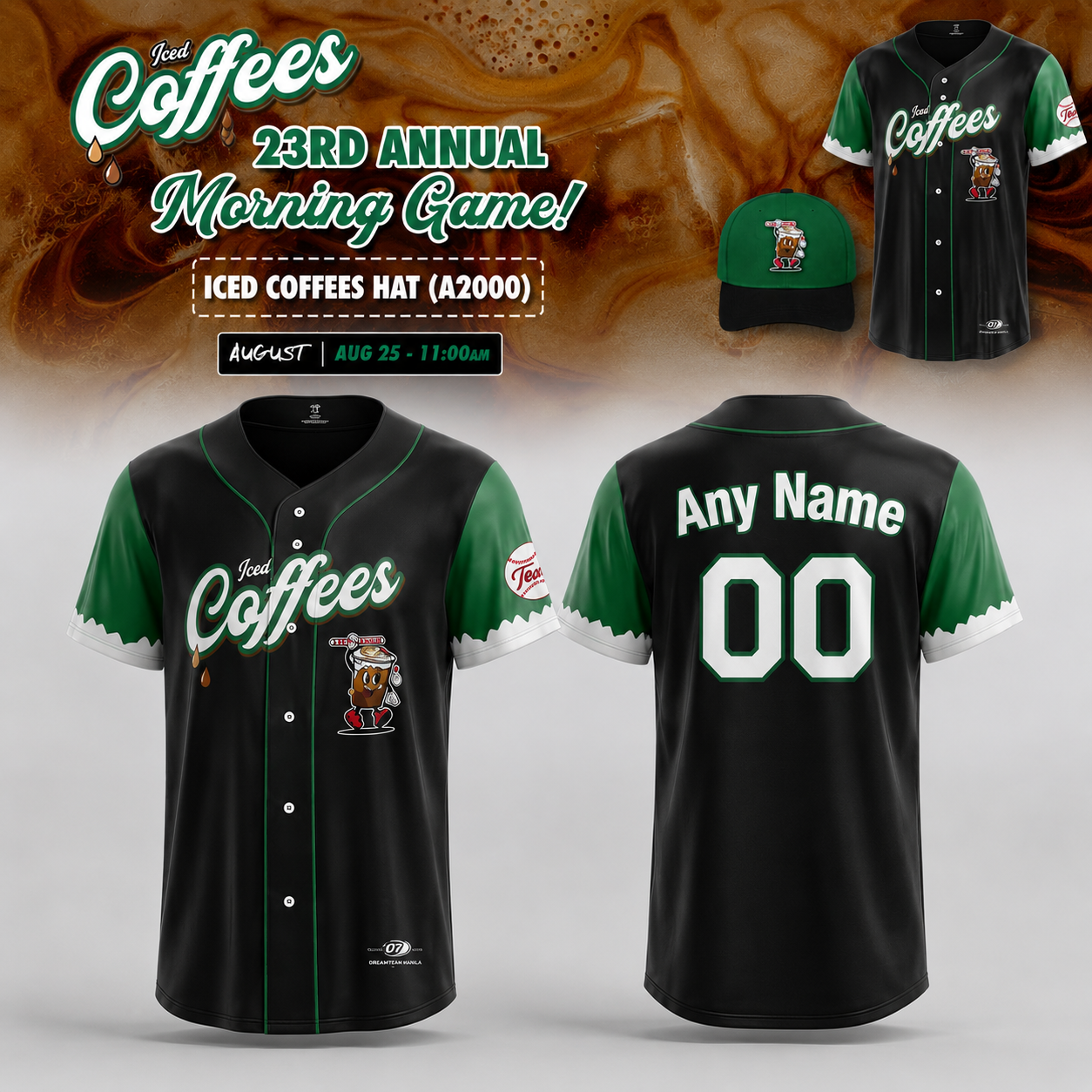 2026 Reading Iced Coffees 23rd Annual Morning Game Baseball Jersey Fan Edition 2 - Unicasport 2026 Reading Iced Coffees 23rd Annual Morning Game Baseball Jersey Fan Edition