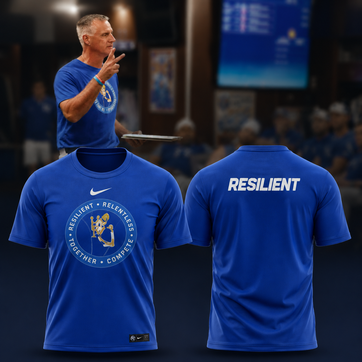 2026 Resilient Relentless Together Compete Performance T-Shirt Motivational Athletic Tee