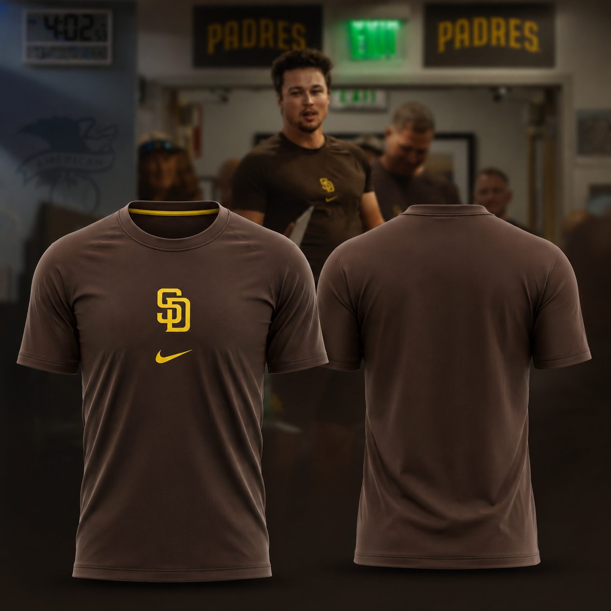 2026 San Diego Padres Brown Baseball Performance T-Shirt MLB Fan Tee Gift For Baseball Fans
