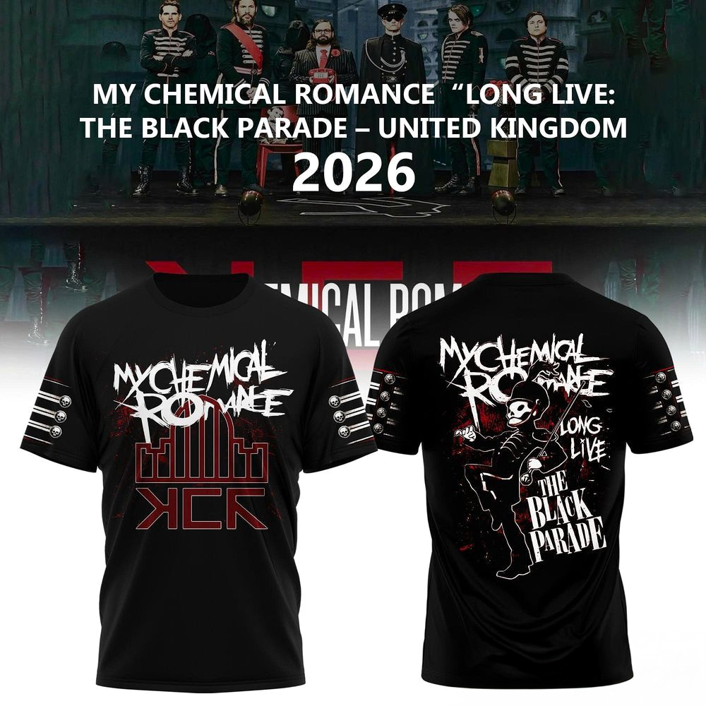 2026 The Black Parade My Chemical Romance Tour TShirt