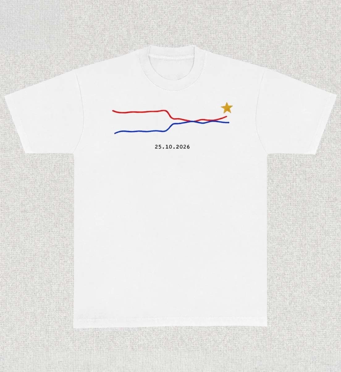 2026 American Election Victory Red Blue Line Graph Star Shirt