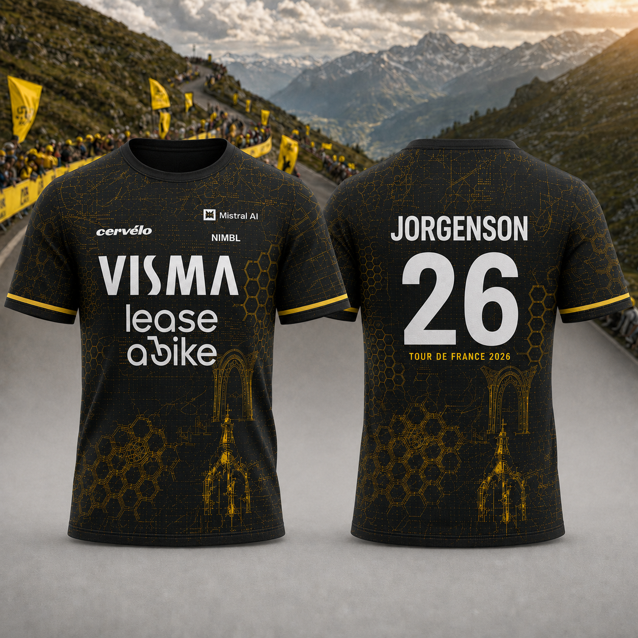 Matteo Jorgenson Tour de France 2026 Graphic Black T-Shirt Gift for Fans