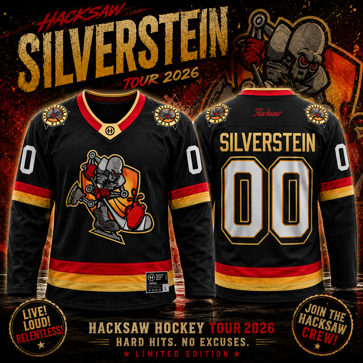 2026 Hockey Jersey Silverstein x Hacksaw Jersey Merch 2 - merchtourboutique 2026 hockey jersey silverstein x hacksaw jersey merch T19ts - merchtourboutique